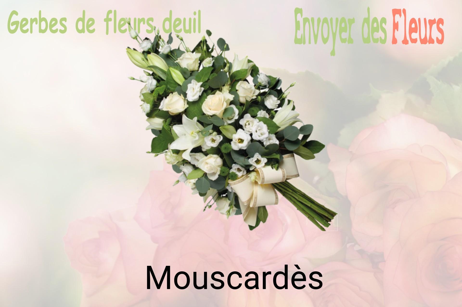 Gerbe de fleurs de deuil livrée à Mouscardès